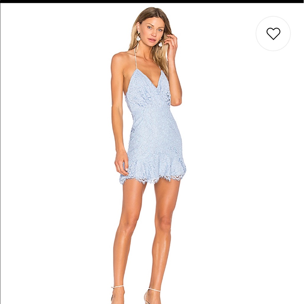 NBD marilyn periwinkle dress